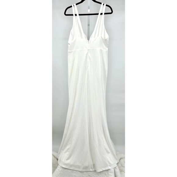 Lulu's Forever Crush White Mermaid Maxi Dress XL‎ - Picture 7 of 11